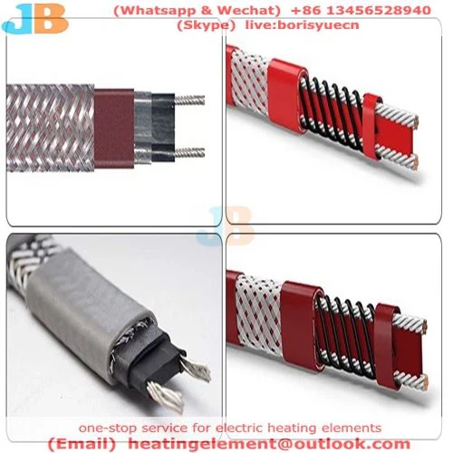 Installation and connection method of electric heating cable in right-angle b...
